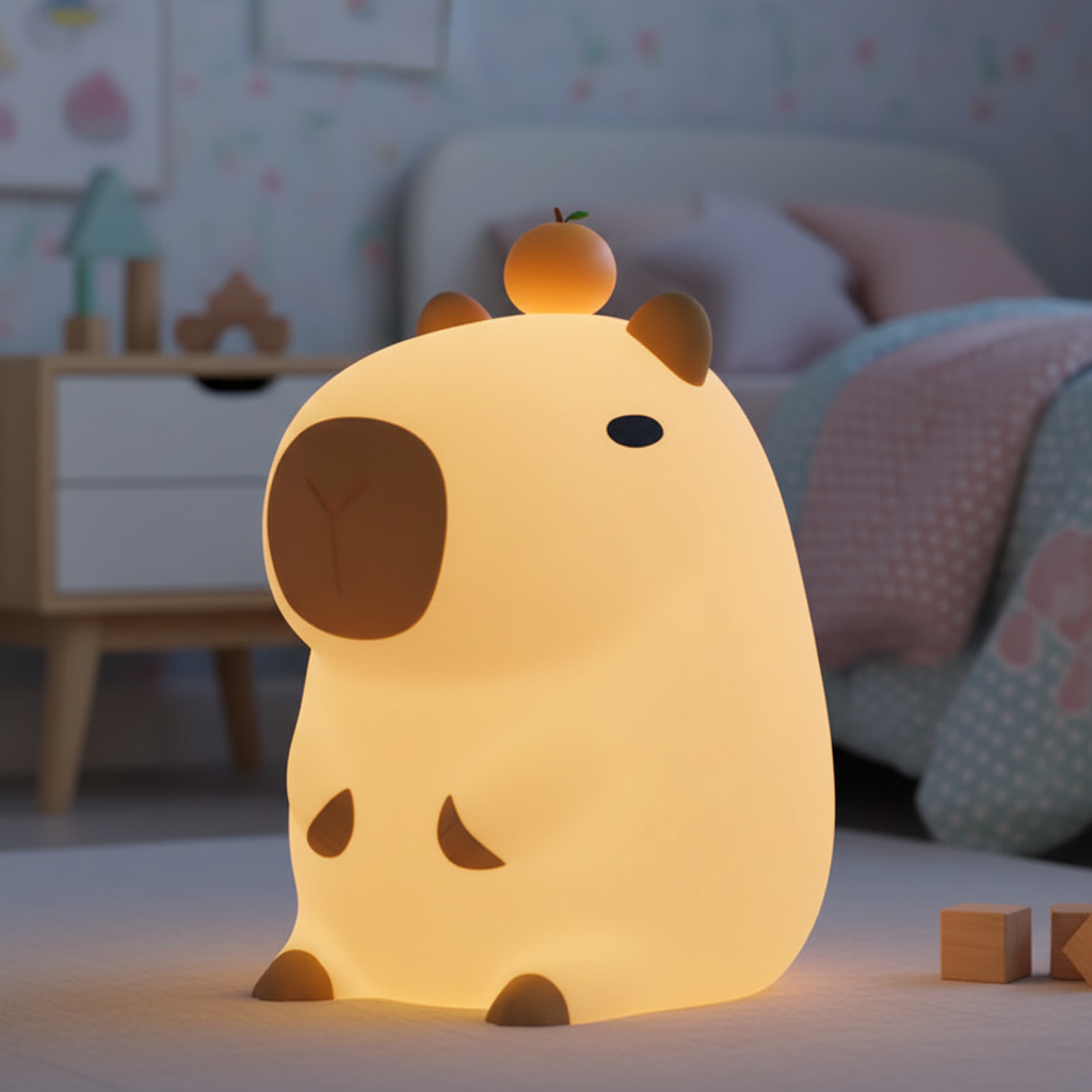 Veilleuse Bébé Capybara Silicone Veilleuse de rêve