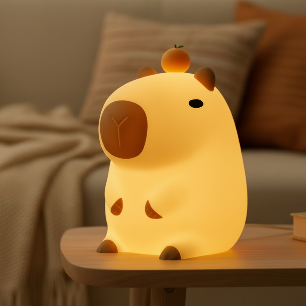 Veilleuse Bébé Capybara Silicone Veilleuse de rêve
