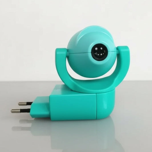 Veilleuses avec projection au plafond pour bébé Turquoise Fond Blanc