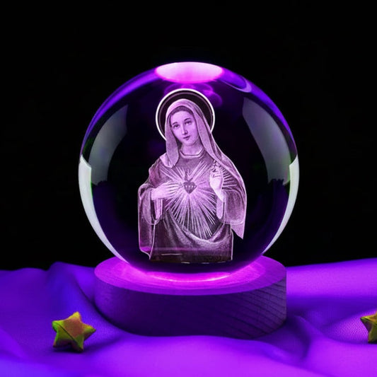 Lampe de chevet 3D Vierge Marie