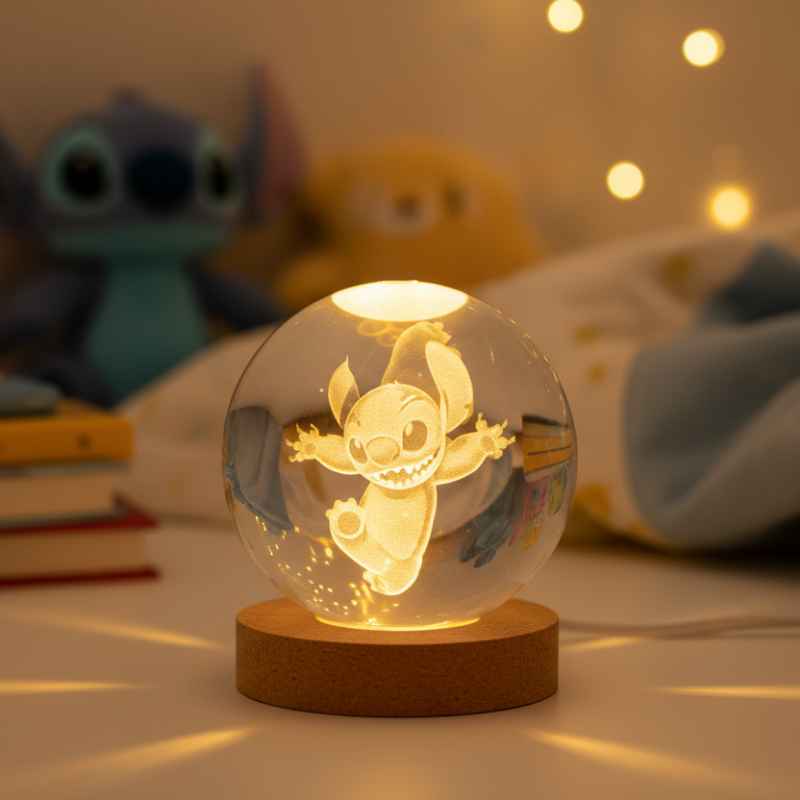 Lampe Boule de Cristal Stitch 3D