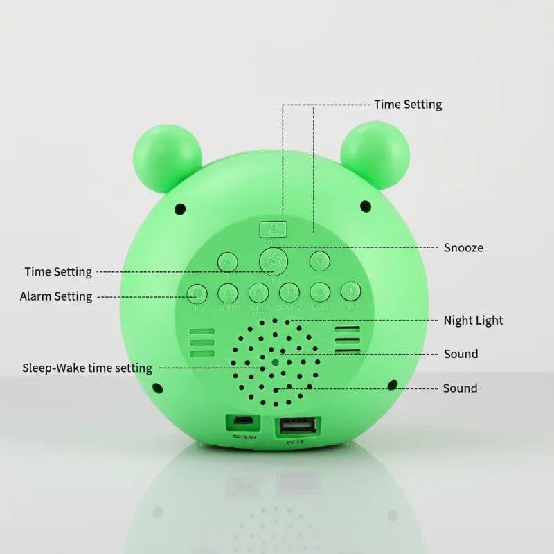 Veilleuse chat éducatif apprend lire l'heure