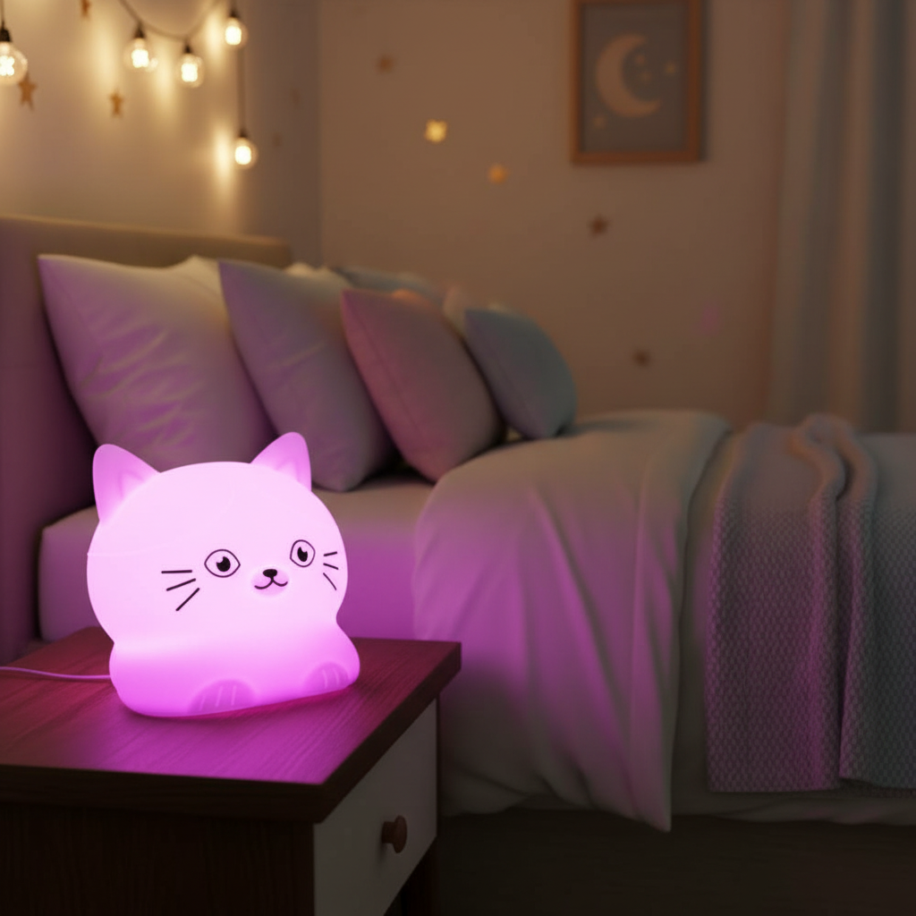 Veilleuse Chat Tactile Veilleuse de rêve