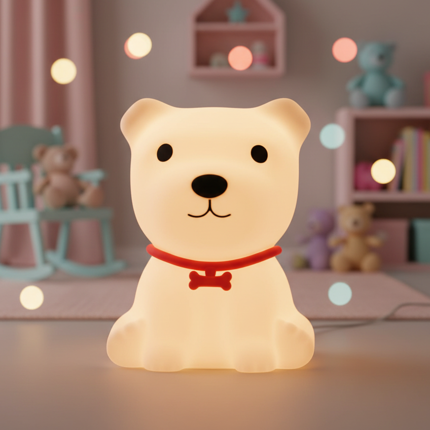 Veilleuse Chien | Chiot Mignon Veilleuse de rêve