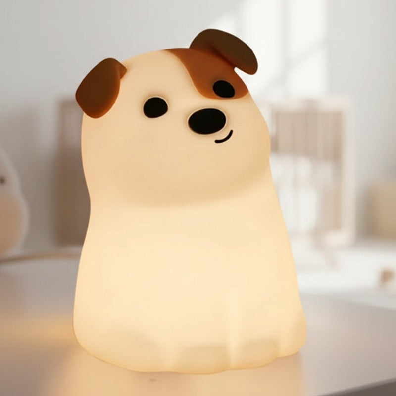 Veilleuse chien silicone portable lit canapé crèche sommeil bébé