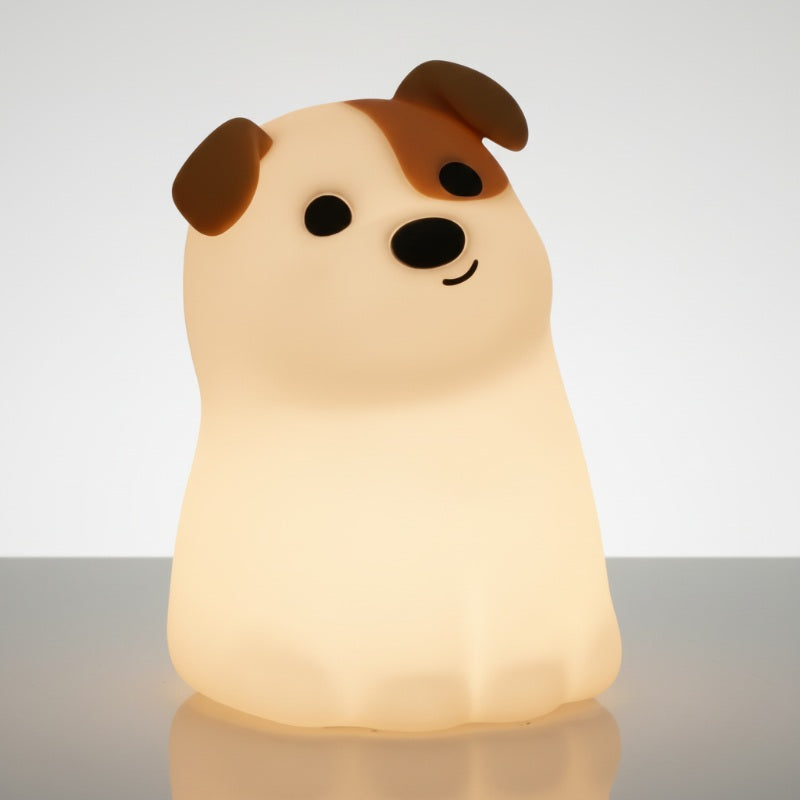 Veilleuse chien silicone rechargeable lumière douce chambre bébé