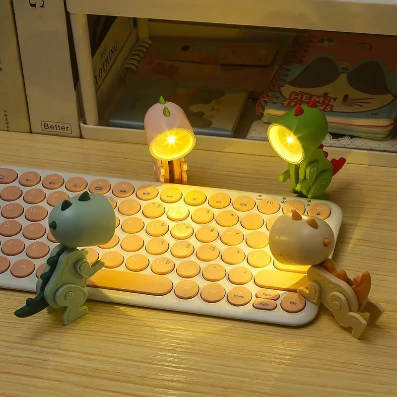 Veilleuse de rêve | Veilleuse Dinosaure en Silicone Pour Bébé Eclaire Clavier | le petit dinosaure | petit pied dinosaure