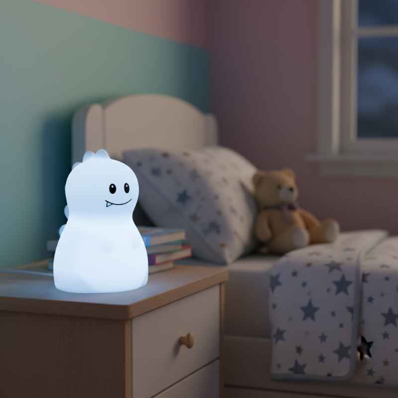 Veilleuse Le Petit Pied Dinosaure | En Silicone Rechargeable Veilleuse de rêve