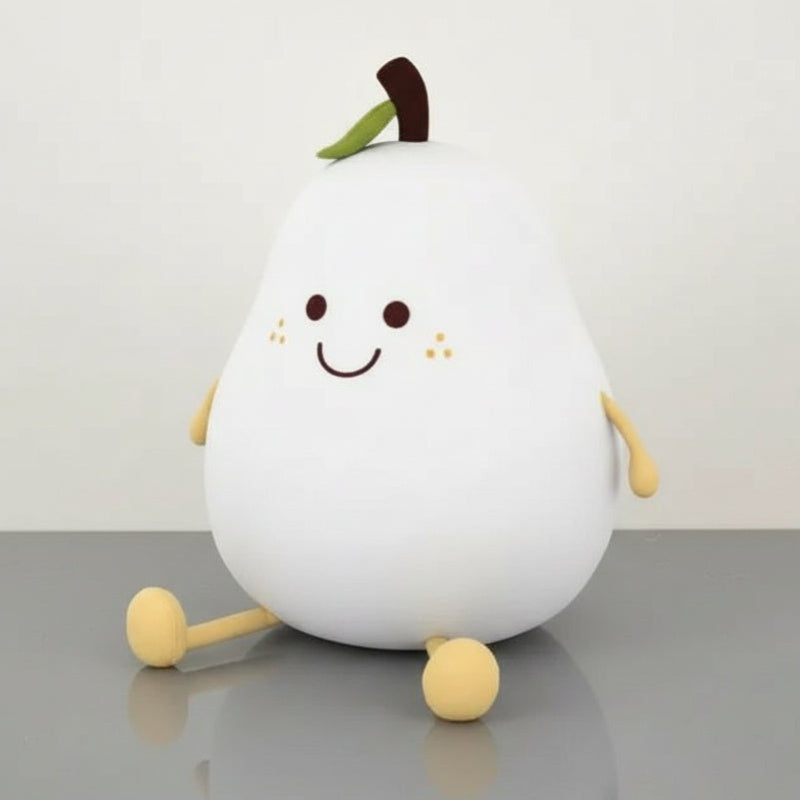 Veilleuse bébé en forme de poire rose pour chambre d'enfant