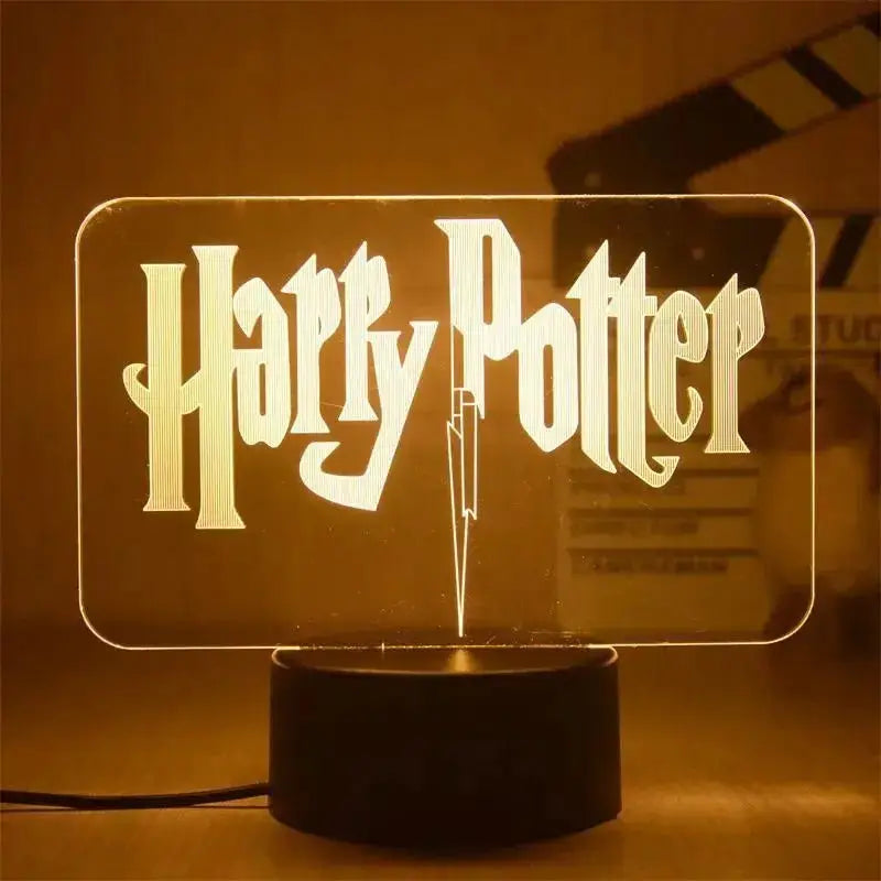 Veilleuse de rêve  Veilleuse Harry Potter | Emblème 3D Veilleuse de rêve Lampe 3D Veilleuse Harry Potter