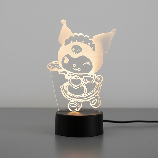 Veilleuse Led 3D Kuromi Serveuse Veilleuse de rêve