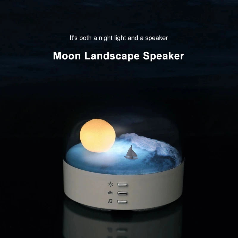 Veilleuse Lune Bluetooth