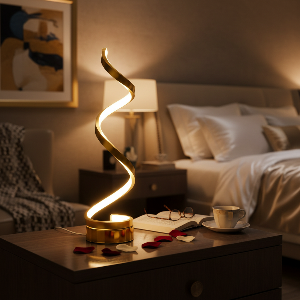 Veilleuse Moderne Spiral Led Veilleuse de rêve