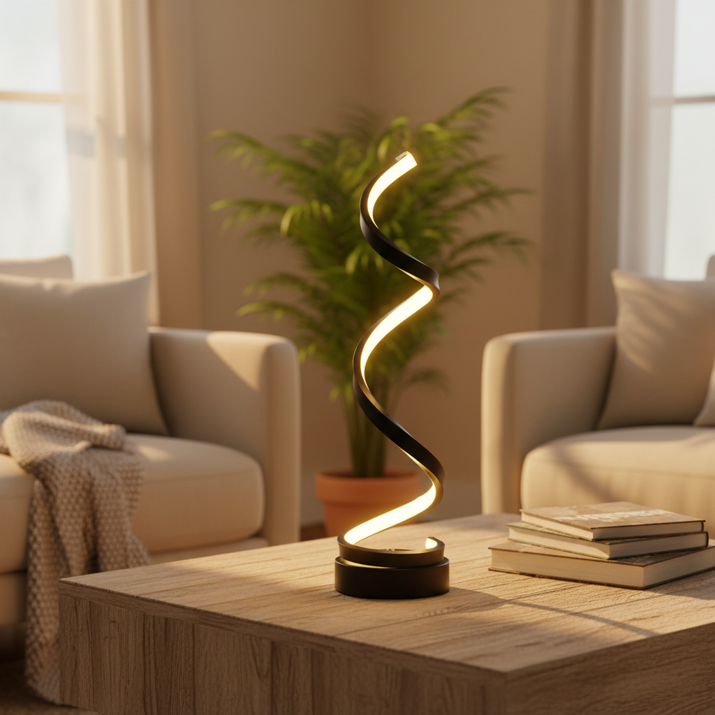 Veilleuse Moderne Spiral Led Veilleuse de rêve