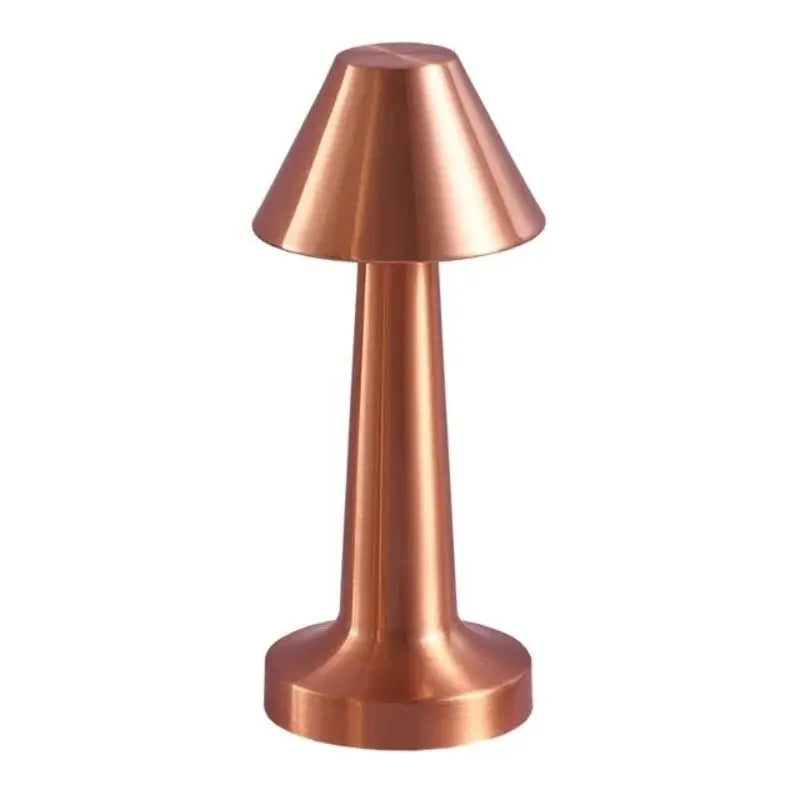 Veilleuse de rêve | Lampe de Table Chapeau Rechargeable Bronze Fond Blanc