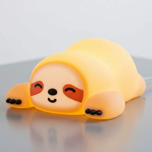 veilleuse paresseux bébé rechargeable led diffuse lumière chaude pour chambre enfant