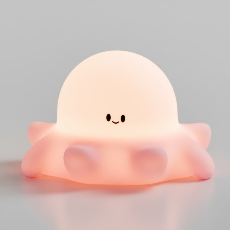 Veilleuse pieuvre maternelle rechargeable USB silicone bébé lumière douce