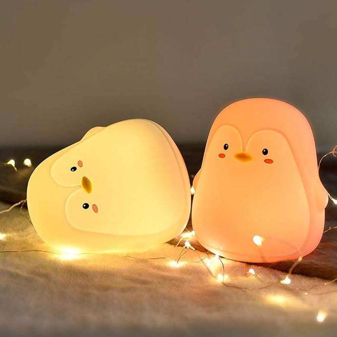 Veilleuse Pingouin 7 Couleurs Rechargeable Veilleuse de rêve