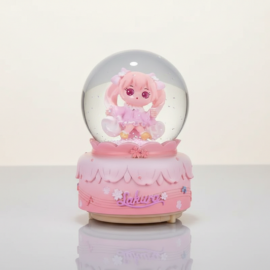 Veilleuse Sakura Boule de Neige Musicale Veilleuse de rêve