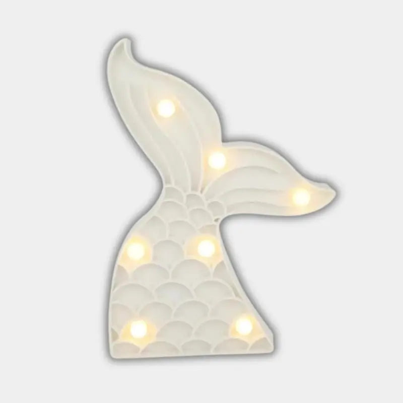 Veilleuse de rêve | Lampe Chambre | Enfant Sirène Blanc Fond Blanc