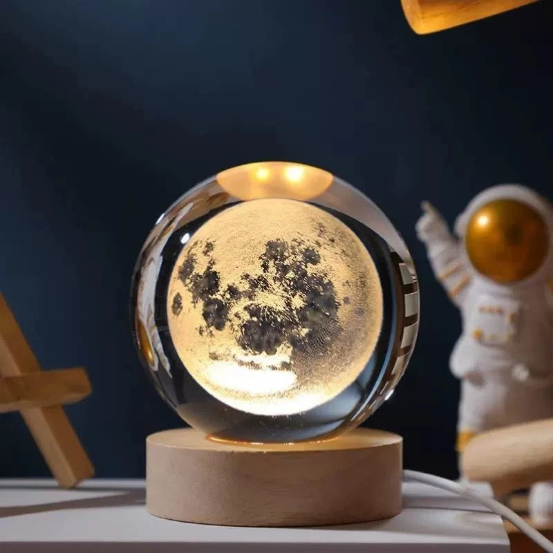 veilleuse lune cristal lumineuse pour déco chambre cosy