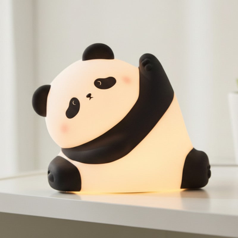 veilleuse panda rechargeable silicone sans BPA table de nuit enfant