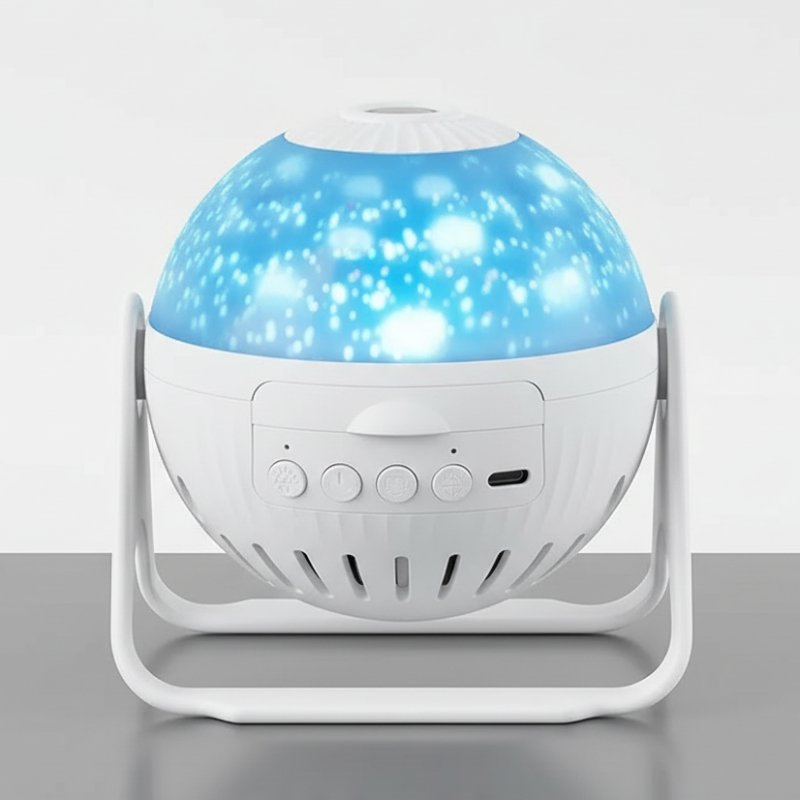 Veilleuse projecteur ciel étoilé avec rotation douce des étoiles, ambiance chambre enfant