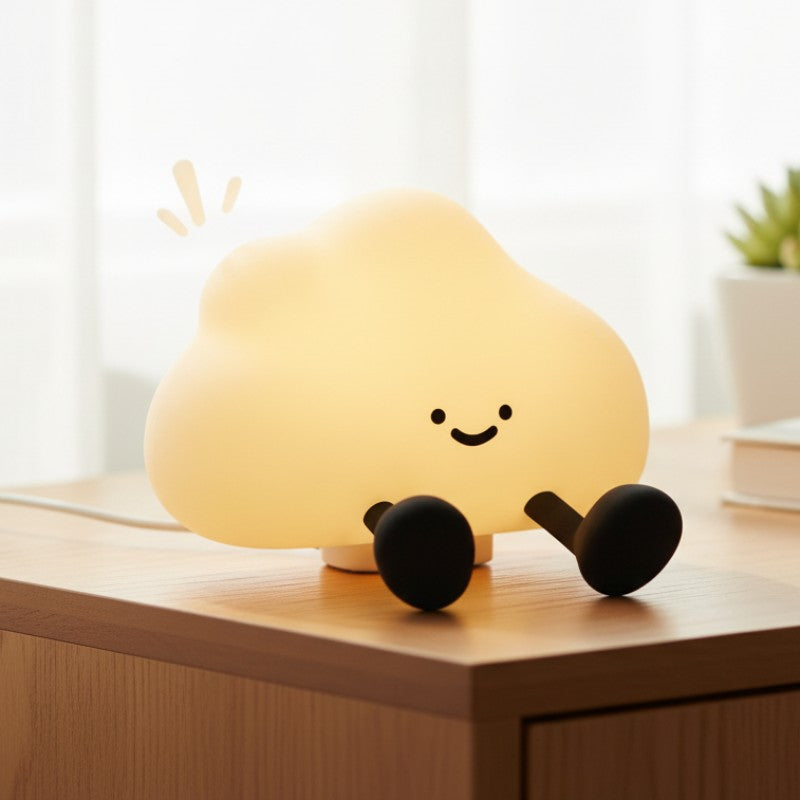 Veilleuse tactile nuage bébé – 3 niveaux luminosité réglable