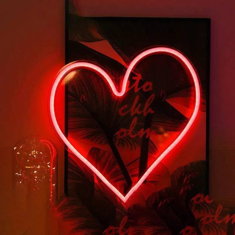 Applique Murale Neon Cœur - Veilleuse de rêve 