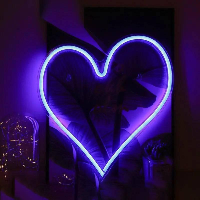 Applique Murale Neon Cœur - Veilleuse de rêve 