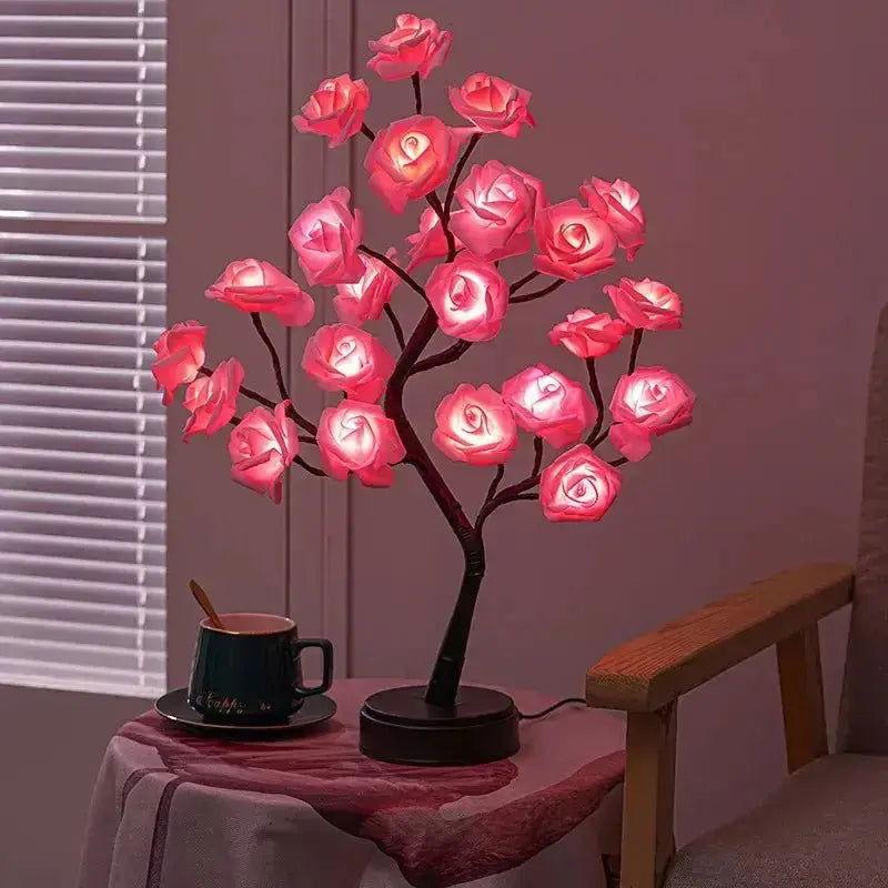 Arbre Lumineux Rose - Veilleuse de rêve 