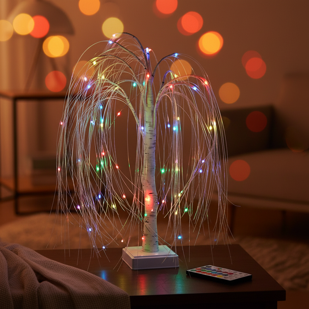 Arbre Saule Pleureur Lumineux Veilleuse de rêve