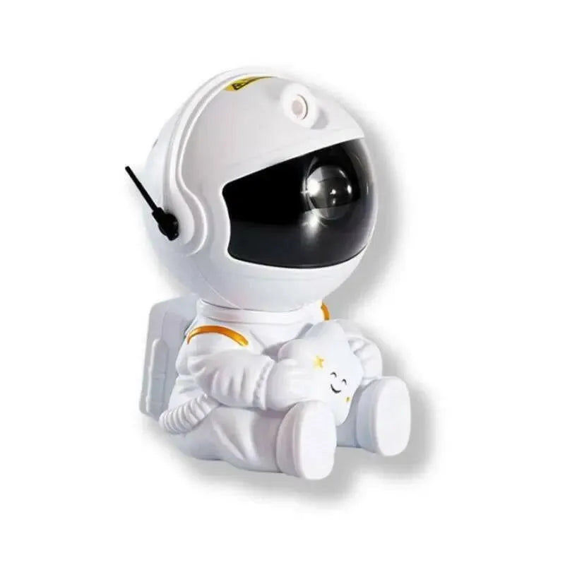Astronaute de projecteur de ciel étoilé à LED blanc fond blanc
