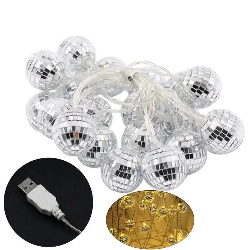 Boule a Facette Lumineuse Disco - Veilleuse de rêve 