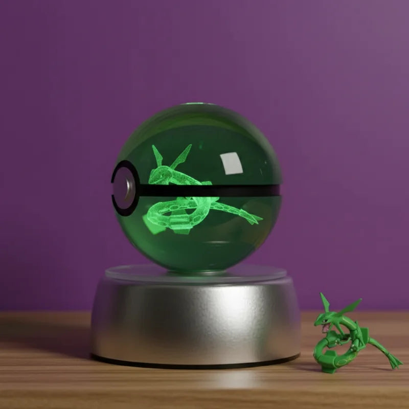Rayquaza Large Crystal Pokeball