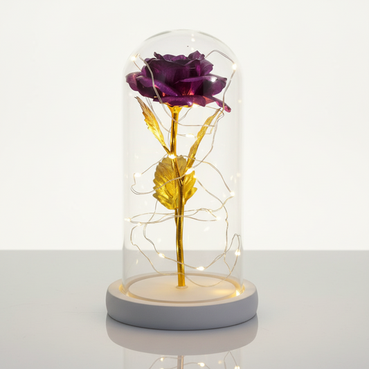 Fleurs Eternelles Rose Violet Veilleuse de rêve