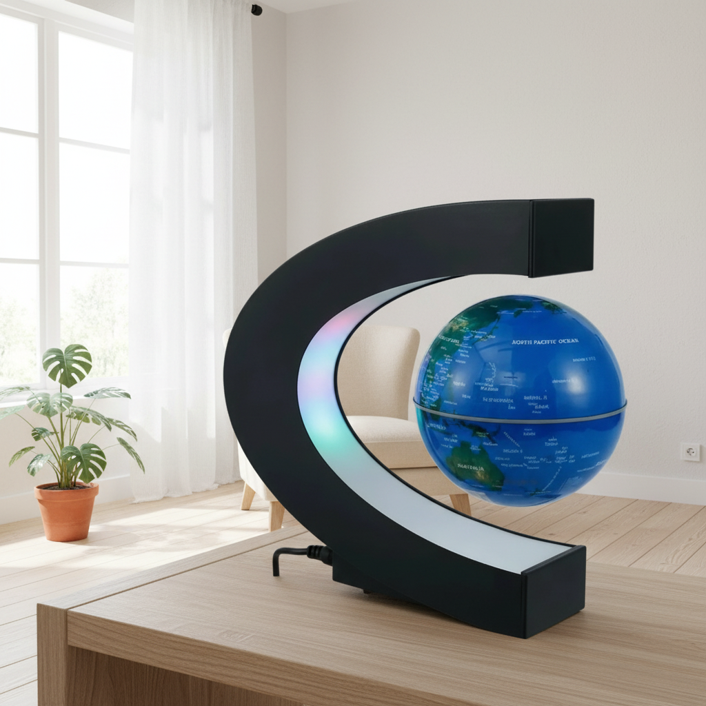 Globe Terrestre Magnétique Tournant Veilleuse de rêve