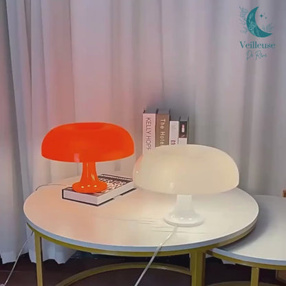 Orange Mushroom Lamp