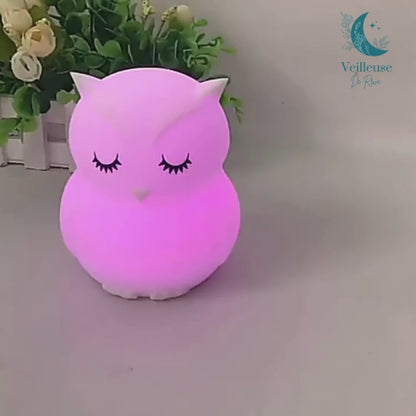 Owl Night Light | Rechargeable Silicone 