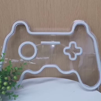 Neonfarbener Playstation-Controller