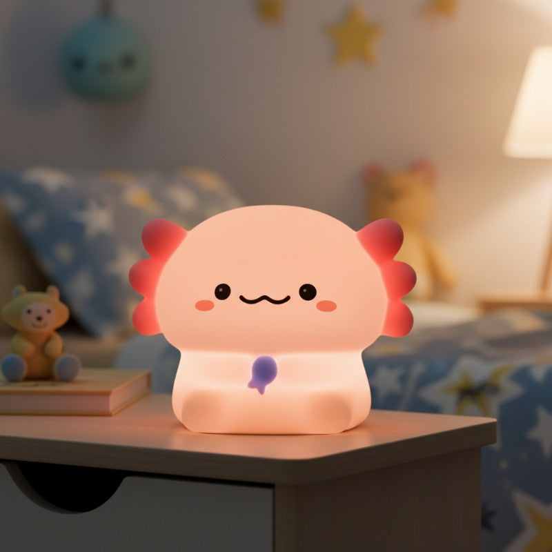 Lampe veilleuse Axolotl rechargeable USB douce lumière