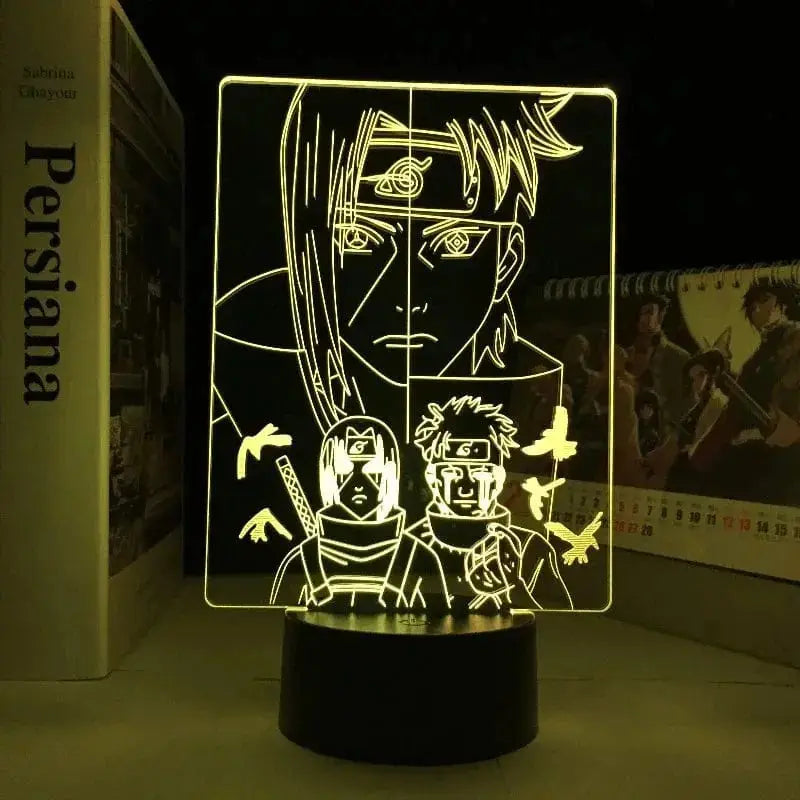 Lampe De Bureau Manga | Shisui Uchiha Jaune Support Noir