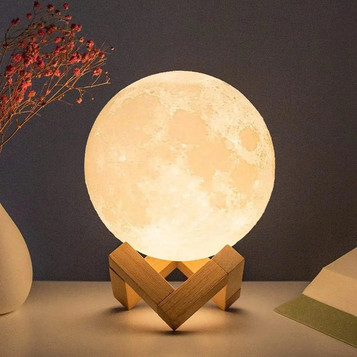 Lampe De Chevet Boule | Plein Lune Led Veilleuse de rêve