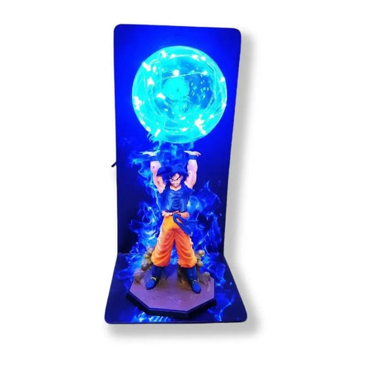 Veilleuse de rêve Dragon Ball Z | Figurine Son Goku "Ultra Instinct" Fond Blanc