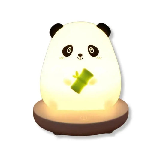 Veilleuse De Rêve Panda | En Silicone Rechargeable Fond Blanc